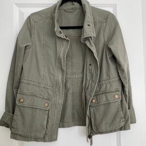 Aeropostale women’s green cargo Style Fall Autumn Jacket coat size XS 0 2